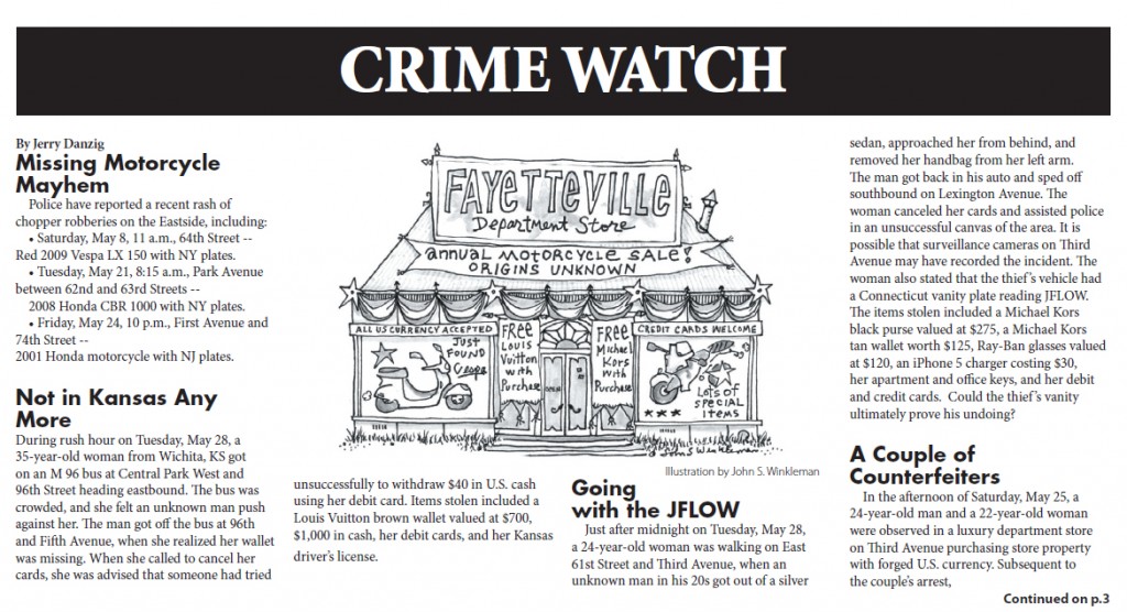 Crime Report, June 6 2013